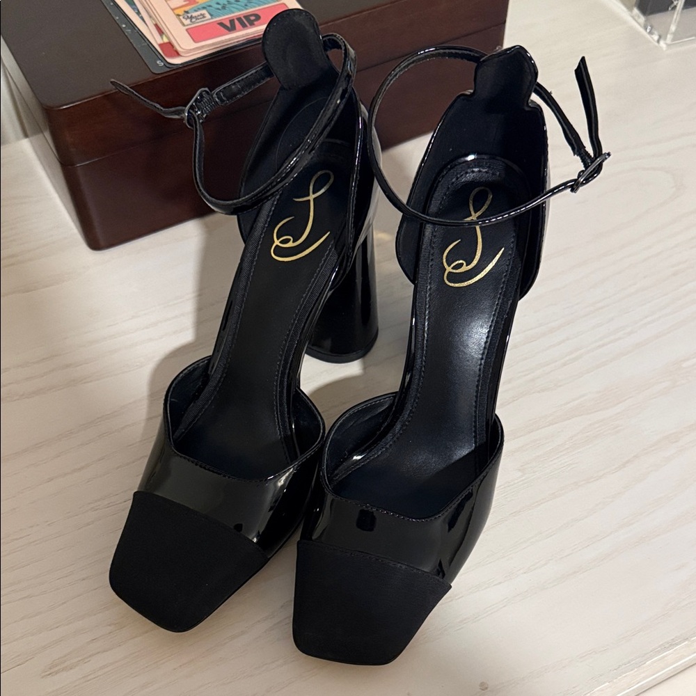 Sam Edelman Size 9 Black Patent Women's Heels
